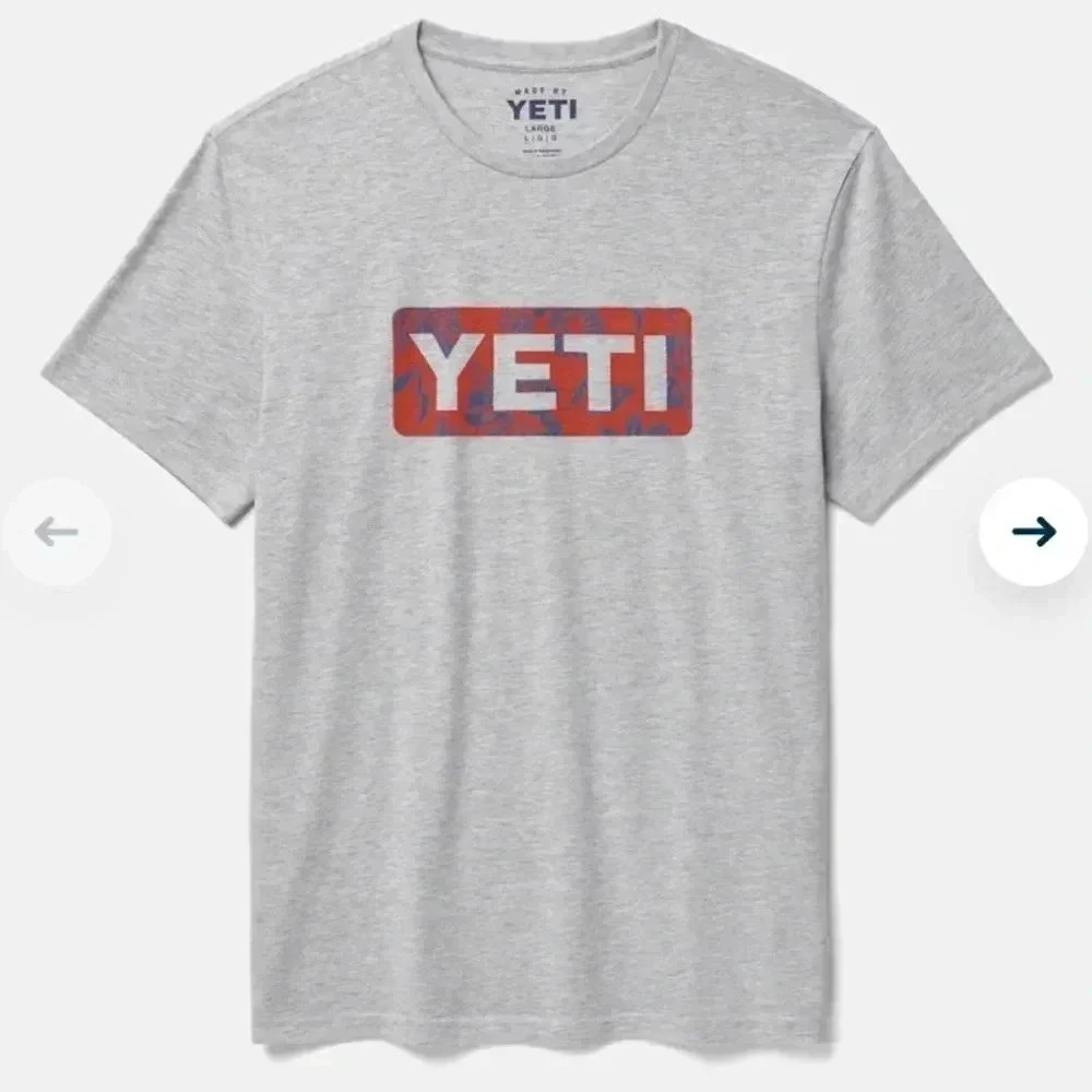 YETI  FLORAL LOGO BADGE
SHORT SLEEVE T-SHIRT